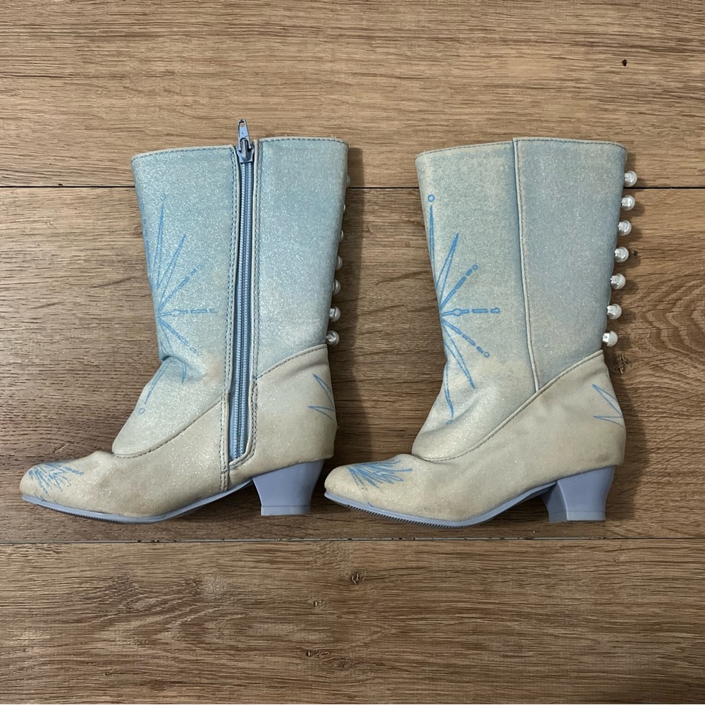 Disney Elsa boots toddler size 9 10 costume shoes
